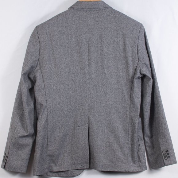 NWT Old Navy Men's Casual Blazer M Gray Cotton Spandex Patch Pockets - Picture 3 of 8